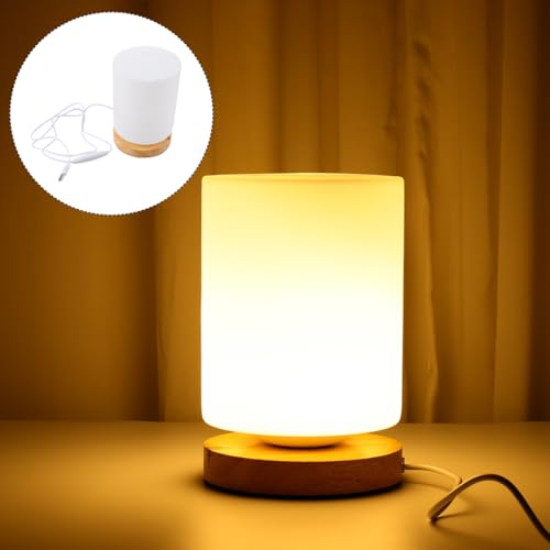 Lámpara de Mesa Cilíndrica LED Regulable con Carga USB miniatura 6