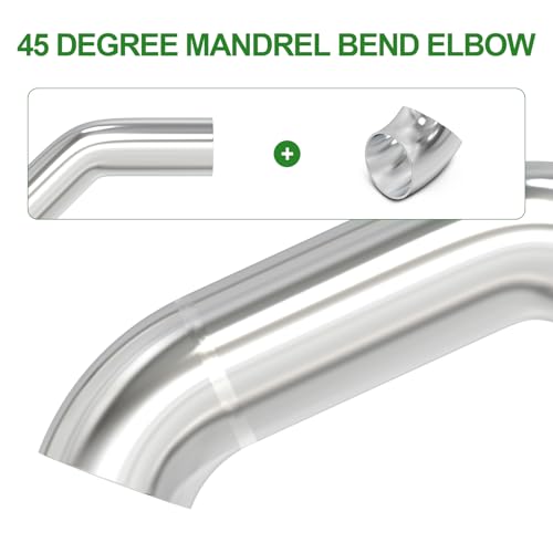 Codo curvo de mandril TAISHER de acero inoxidable 4 pulgadas para escaleras en interiores 6