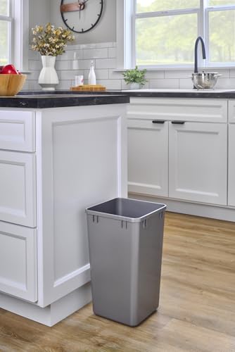 Contenedor de basura reemplazo de polímero 27 qt plateado miniatura 3