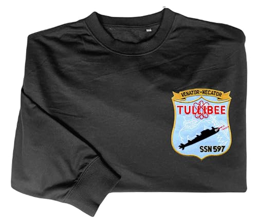 Ssn 597 uss tullibee embroidered shirt Black2