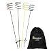 Sunnydaze Heavy Duty Multi Colored Outdoor Drink Holder Stakes-Set of 4