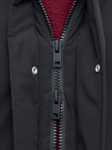 JACK & JONES Herren Jjewood Parka Sn, Black, l – Ansicht 5