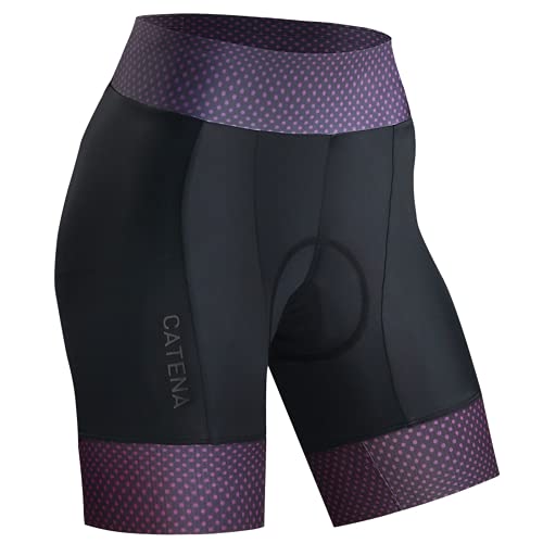 CATENA Women's Bike Shorts 3D Padded Cycling Short Pants for MTB...