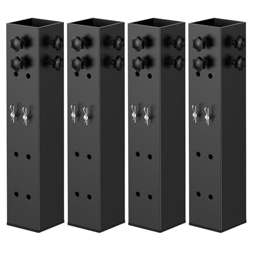 Upgraded 4 Pack Carbon Steel Bed Risers