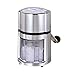 Produktbild axentia Ice-Crusher Rondo in Silber, rostfreier Edelstahl-Eiscrusher mit verchromtem Gehäuse, Eiszerkleinerer inklusive Eisbehälter und Schaufel, Maße: ca. 16 x 16 x 26 cm