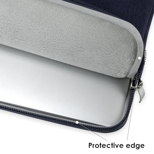Maletín de lona para MacBook Pro 13 M2, funda protectora de alta resistencia con asa superior azul 6