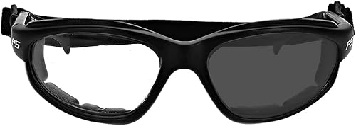 Gafas de seguridad de transición que incluyen junta de espuma y correa para convertir en gafas