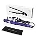 Herstyler Digital Violet 1.5 Inch Titanium Flat Iron | Digital Hair Straightener with Adjustable Temperature | Titanium Hair Straightener for Frizz-free Styling | Digital Flat Iron with Negative Ion T