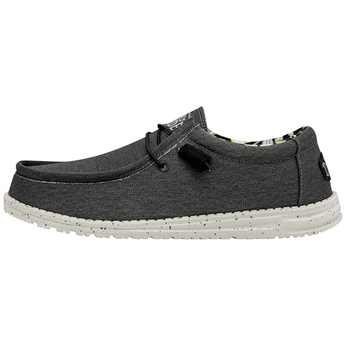 Chaussures HEYDUDE Wally Stretch Canvas MOC Toe en toile souple pour homme femme