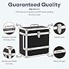 Retro musique 12 Inch Vinyl Record Storage with 40 12" Outer Sleeves | Vinyl Storage Box with Unique Front Flap Opening | LP Storage Boxes Holds up to 40 LP's | Record Box Perfect for Your Vinyls #3
