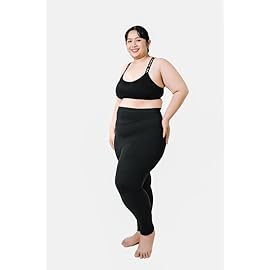 Bioflect Compression Leggings with Bioactive Raised Massaging Knit - for Support and Comfort - Black 5XL