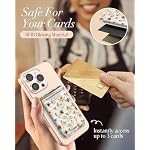 Compatible with Magsafe Wallet for Women, Floral Honey - Image 6