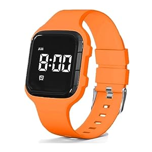e-vibra Trillend alarmhorloge, waterdicht pottrainingshorloge, medisch herinneringshorloge met timer (oranje)