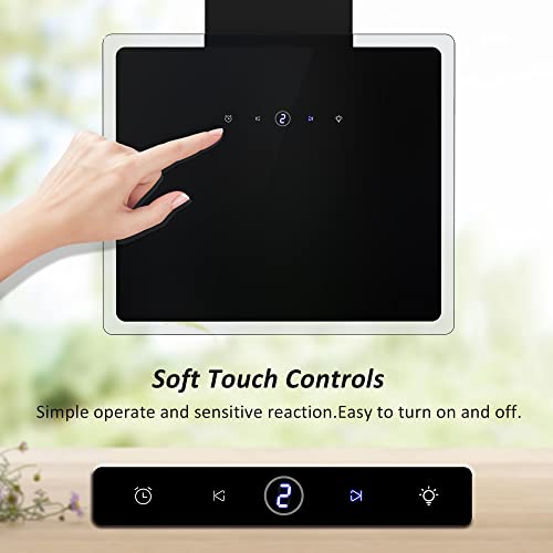 FIREGAS-Campana-Extractora-de-Pared-con-LED-60cm-Nuevo-Potente-Motor-5324-mh-9-Velocidades-Pantalla-Tactil-Con-Conducto-y-Filtros-de-Carbon-Negra-Borde-Transparente FIREGAS-Campana-Extractora-de-Pared-con-LED-60cm-Nuevo-Potente-Motor-5324-mh-9-Velocidades-Pantalla-Tactil-Con-Conducto-y-Filtros-de-Carbon-Negra-Borde-Transparente