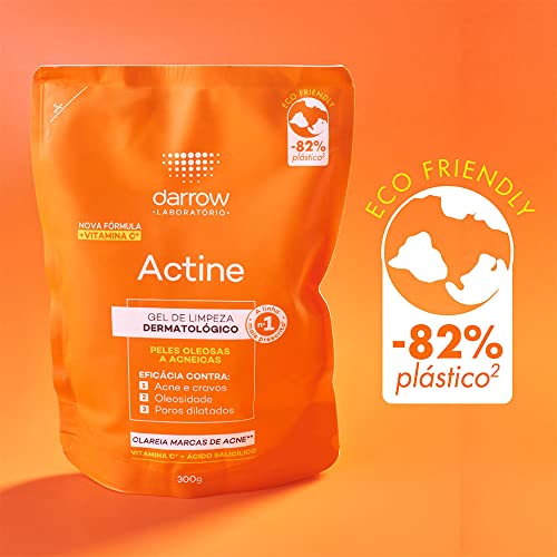 DARROW ACTINE GEL DE LIMPEZA REFIL 300G, Cor: Laranja, Número itens:1