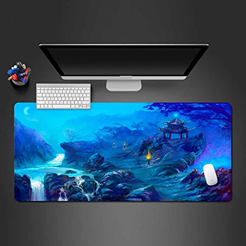 Tapis de souris gamer XXL 900x400 mm antidérapant grand format design féerique