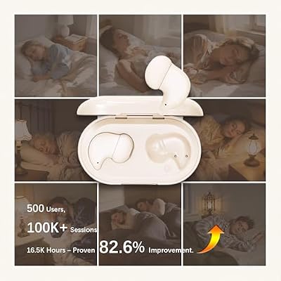 H8 Sleep Earbuds 53dB High-Frequency Noise Reduction, Small Earplugs for Side Sleepers, 80H Playtime, Snore Blocking Comfortable Earbuds, Bluetooth 5.4 Ear Plugs for Side Sleeper, Airplane