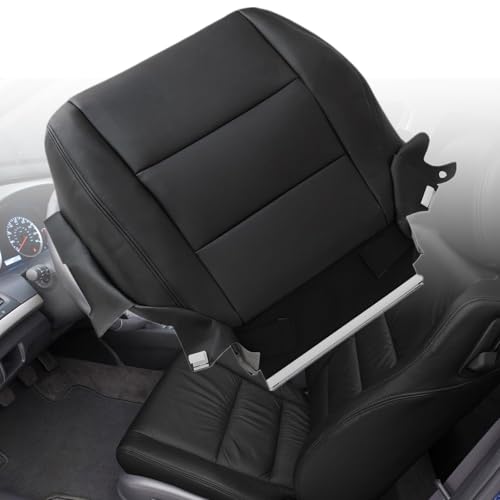 NLQR Front Driver & Passenger Side Bottom Replacement Seat Covers Microfiber Leather Black Compatible with Honda Accord 2008 2009 2010 2011 2012 by NLQR - Image 4