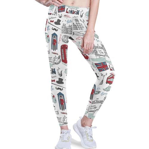 visesunny High Waist Yoga Pants Pockets London Landmark