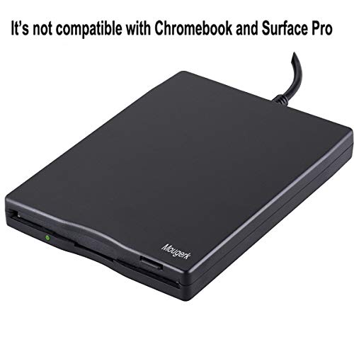 Mougerk Usb Floppy Drive, 3.5" Usb External Floppy Diskette Drive 1.44 Mb Fdd Portable Usb Drive Plug And Play For Laptops Desktops And Notebooks (Black) #TOP3