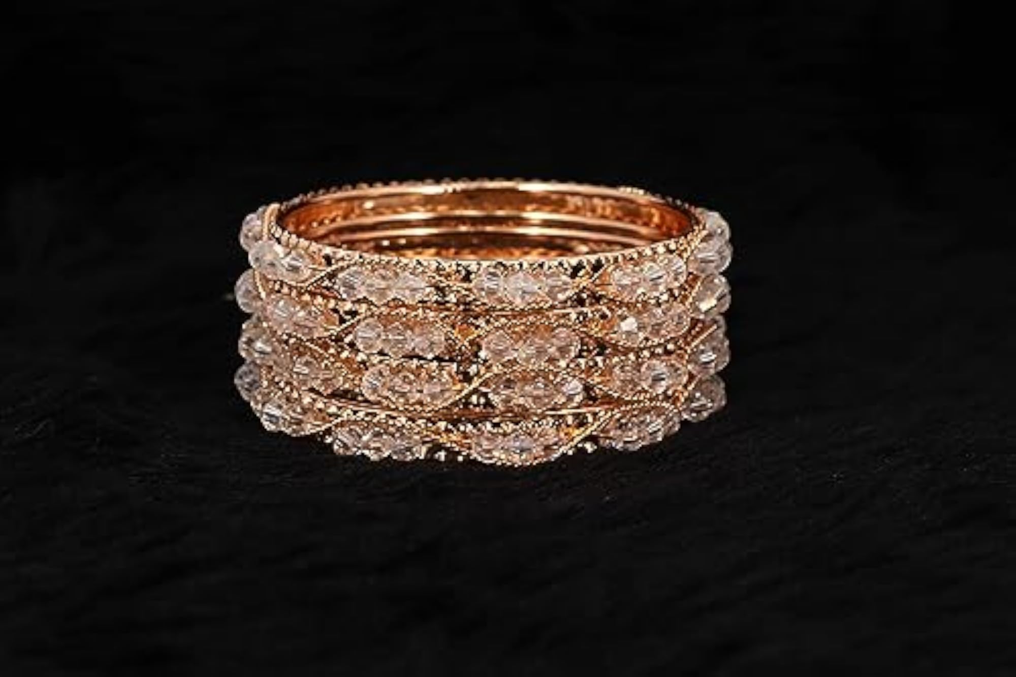Alloy Metal Bangles Set For Pearls & Chain Bracelet
