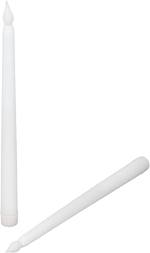 Miniatura 9 de 2 velas LED cónicas sin llama, velas de simulación de llama, velas largas para festivales, bodas, fiestas de cumpleaños, velas electrónicas