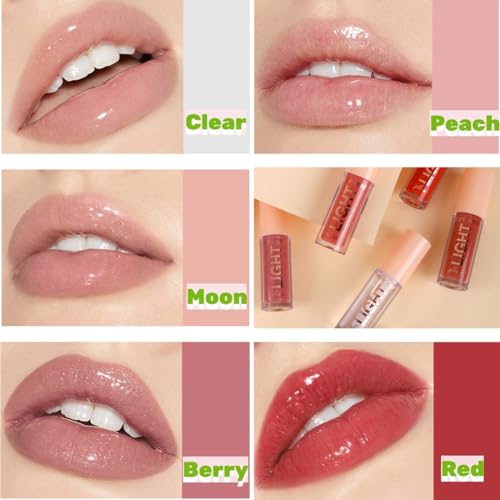 Onarisae Lip Gloss Moisturizing Glossy Finish All-Day Wear Gloss For Daily Use Clear thumb #3