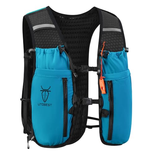 UTOBEST Running Vest Lightweight Hydration Pack 10L, Blue, XL