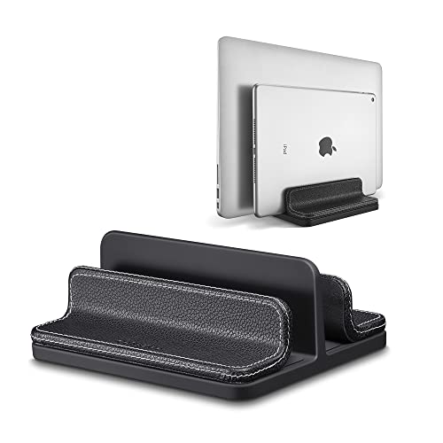 Soporte Vertical de Cuero para Laptop Ajustable miniatura 1