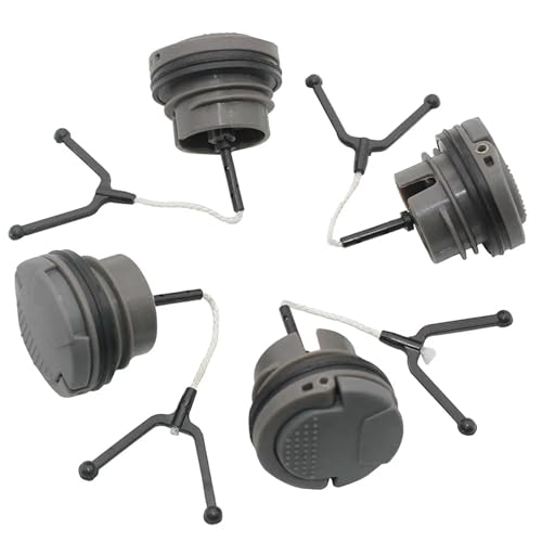 NIDONE Tapa de Tanque de Combustible para Motosierra, Piezas de Repuesto de Motosierra, Accesorios Resistentes y a Prueba de Fugas, Tapa de Tanque de Combustible de Negra modificada, 4 Uds.