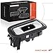 A-Premium Rear Left Driver Side Interior Door Handle Compatible with Ford Taurus 2010 2011 2012, Black Bezel with Chrome Lever, Replace# AG1Z-5421819-AA