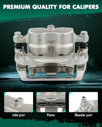 Image of SCITOO Front Right Brake Caliper With Bracket 19B3107 Compatible For Nissan For Quest 2004-2009 2011-2017