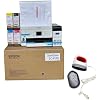 Epson F170 Cartridge-Free eco Supertank Sublimation Color Printer Starter Bundle. Free Mini Iron Heat Press Machine, 8.5x 11 10 Sheets Free Sublimation Paper and 1 Heat Resistant Tape.