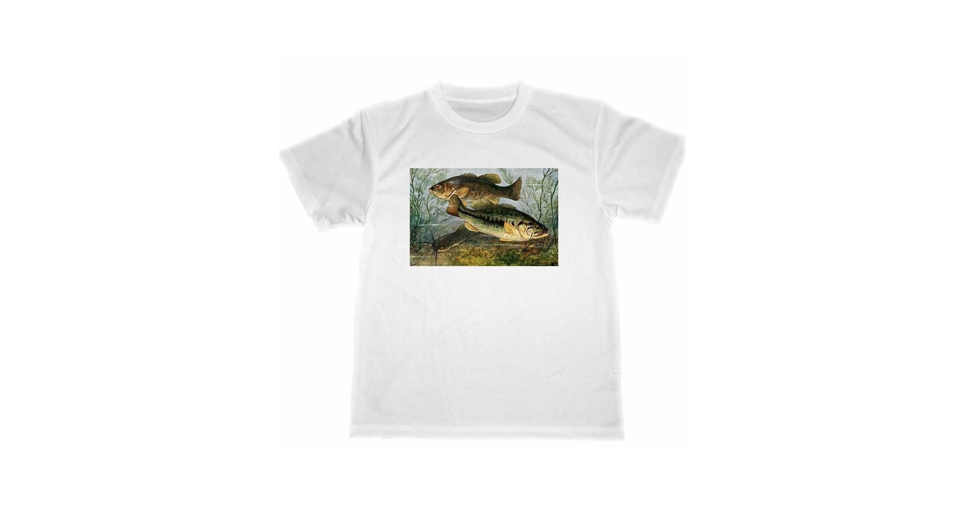 Amazon | ブラックバス 絵画 ドライ Tシャツ ルアー釣り グッズ