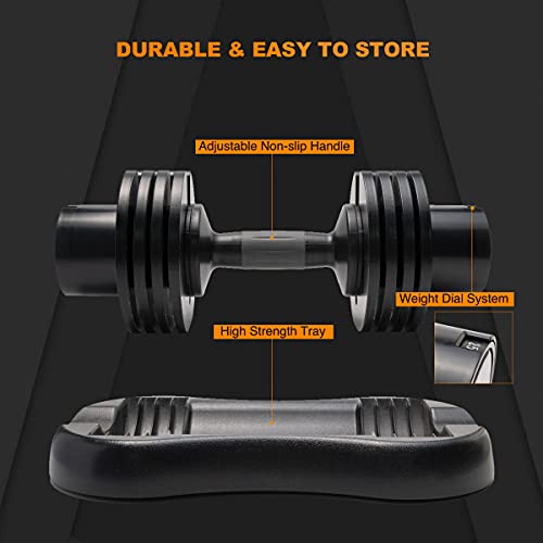 Altler adjustable dumbbell 25lb twist lock