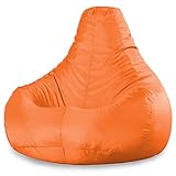 CALIDAD BRITÁNICA - Diseñados y fabricados en Gran Bretaña, nuestros pufs lujosos están hechos con tela de la más alta calidad con puntadas sobrehiladas y doble cierre para seguridad del relleno de bolitas, de acuerdo con la Norma británica BS5852 sobre incendios y mobiliario de 1988