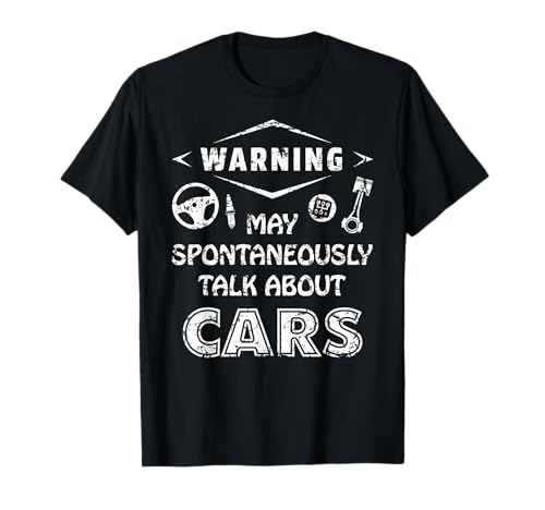 Auto Mechanic Warning May Spontaneously Talk About Cars Camiseta