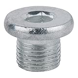  KS Tools Ölablassschraube, Innen6kant 8mm, M14x1,25x12mm, 10er-Pack 10 Stk