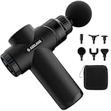 AERLANG Muscle Massage Gun, Back Massager Deep Tissue Gun for Athletes to Relief Pain and Relax with 20 Adjustable High Intensity Speeds 6 Heads, Body Carrying Case