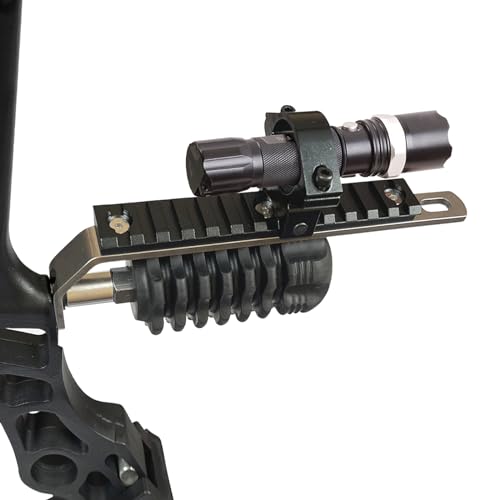 - QI HUO JU - Archery Bow Flashlight Mount Universal Bowfishing Light Mount Stabilizer Holder for Compound Bow Outdoor Hunting Shooting Accessories by - QI HUO JU - - Used condition - US$16.36