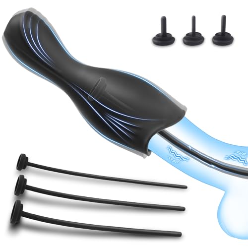 Vimlim Male Sex Toy Penis Vibrator - Male Masturbator Adult Toys with 6 PCS Penis Plug Urethral Sound Dilators 10 Vibration Male Stroker Penis Trainer Vibrators Glans Stimulator Adult Sex Toys