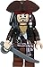 LEGO Pirati dei Caraibi – Statuetta del Capitano Jack Sparrow con Cappello Pirata