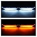 HECASA 2PCS LED Side Marker Lights Compatible with 2001-2006 Infiniti G35 Sedan Base X Nissan Skyline V35 Sedan Replacement for IN2550108 IN2551108 Bumper Turn Signal Parking Lamp DRL - Smoke Lens
