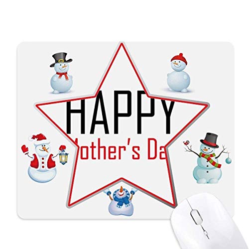 Tapis de souris antidérapant bonhomme de neige pour stopper les glissements de bureau
