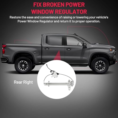 Image of BDFHYK 741-689 Power Window Regulator with Motor Rear Right Compatible with Lincoln Town Car 1998-2011