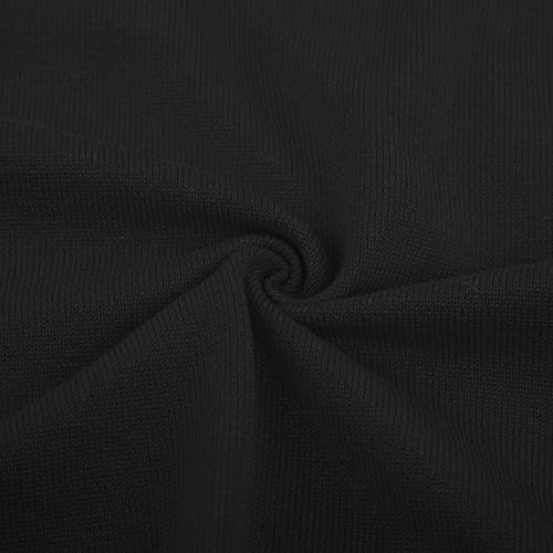 Grace Karin Women's 3/4 Sleeve Knit Cropped Cardigan Sweaters Open Front Bolero Cardigans Coat Tops X-Large Black #TOP4