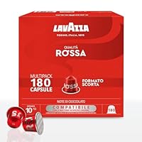 Lavazza, Qualità Rossa, 180 Capsule di Caffè in Alluminio Compatibili con Macchine Nespresso...