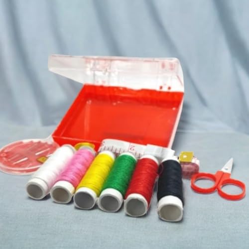 【Kit De Costura 20 Peças 】 P/Viagem Botão 20 Peças Mais Estojo, Kit Costura Profissional, Linhas,Agu