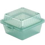 Eco-Takeouts, BPA Free, Green Reusable Plastic to-Go Boxes, Single Entrée, 4.75
