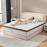 Queen Size Mattress 12 Inch, Hybrid Mattresses in a Box, Medium Firm Individual Pocket Springs Fiberglass Free Breathable and Stress-Relieving CertiPUR-US 80' x 60'